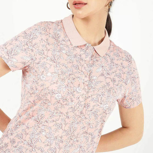 เสื้อโปโลผู้หญิงทรงเข้ารูปออกแบบเองได้ บริการ OEM ราคาถูก เสื้อโปโลผู้หญิงแบบซับลิเมชั่นรุ่นล่าสุด พร้อมบริการ OEM - Product Image 4