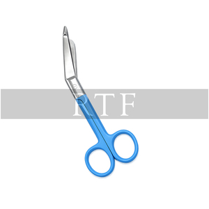 Ensemble d'instruments chirurgicaux 3 pièces en acier inoxydable avec poignée bleue, pinces hémostatiques, ciseaux, outils médicaux manuels, 5,5 pouces, certifié CE - Product Image 4