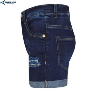 Pantalones Cargo de Mezclilla Lavado Claro, Cintura Media, Bordados, Transpirables, Ecológicos, de Secado Rápido, con Cierre y Botones, Estilo Urbano, para Verano y Primavera - Product Image 4