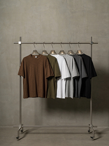 เสื้อยืดคอตตอน 100% หนัก 220 กรัม ทรงหลวม ใส่ได้ทั้งชายและหญิง สกรีนโลโก้ได้ ลายกราฟิกคุณภาพสูง - Product Image 1