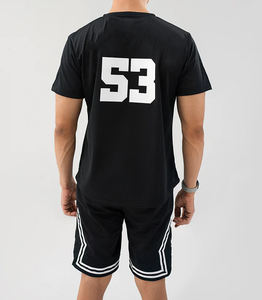 Conjuntos de Camiseta y Pantalones Cortos de Alta Calidad, Ropa Urbana Personalizada para Hombre, 350 GSM, Lisos, con Estampado Rizado, Lavado Ácido, Talla Grande - Product Image 2