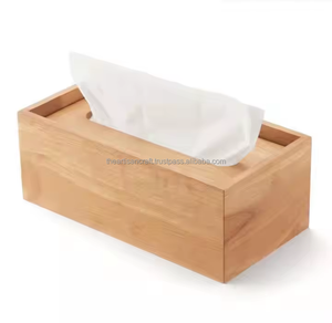 Porte-mouchoirs en bois écologique avec une finition lisse et un design pratique - Product Image 6