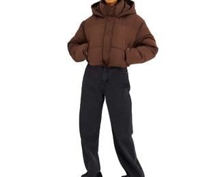 Vestes matelassées à logo personnalisé les plus vendues en gros, vestes d'hiver à manches longues pour femmes, vente de qualité supérieure, veste coupe-vent - Product Image 4