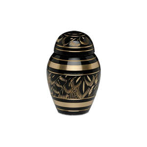 Urna de cremación de recuerdo de latón para cenizas, suministros de Mini urnas funerarias de estaño tradicional, artesanía superior - Product Image 5