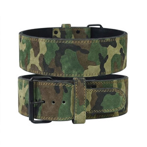 Productos en Oferta: Cinturón de Powerlifting con Diseño de Camuflaje, Cuero de Gamuza, Hebilla de Una Sola Punta para Levantamiento de Pesas y Fisicoculturismo - Product Image 4