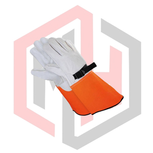 Guantes de Trabajo de Cuero Vacuno para Soldadura TIG/MIG, Guantes de Seguridad para Soldadura, Guantes de Cuero para Trabajo Eléctrico - Product Image 4