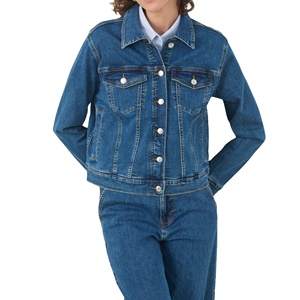 แจ็กเก็ตผ้ายีนส์ของผู้หญิงทรงสลิมฟิตเสื้อโค้ทลำลองเครื่องแต่งกายแนวสตรีทจาก BD - Product Image 1