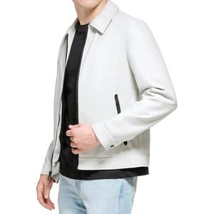 Veste en cuir pour homme de haute qualité, en cuir de vache véritable, veste de motard avec logo personnalisé, fabrication OEM - Product Image 5