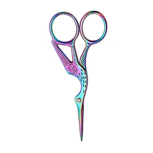 Ciseaux à cuticules en acier inoxydable arc-en-ciel, lame courbée, pointe acérée, trou rond, outils de manucure durables pour adultes, ciseaux fantaisie - Product Image 5