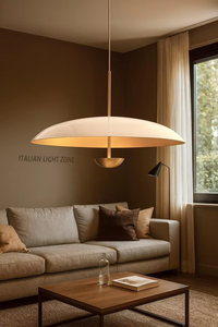 Lámpara Colgante LED de Latón de Lujo Estilo Moderno de Mediados de Siglo, Candelabro Italiano Tipo Cúpula Años 50, Ajustable, Hecho a Mano, Vintage - Product Image 2