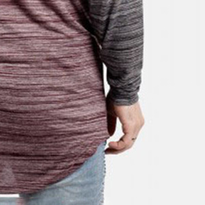 <b>Men's</b> Long Sleeve O-Neck Solid Color Nonwoven Breathable Quick Dry Anti-shrink Casual <b>T</b>-<b>Shirt</b> Cotton/Bamboo Fiber Front Logo - Product Image 3