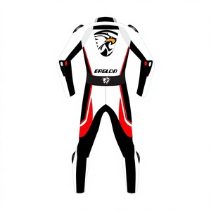 Traje de Carreras de Motocicleta de Cuero Personalizado para Hombre GSXR, Mono de Una Pieza/Traje de Motociclista OEM con Protector CE y Joroba - Product Image 2