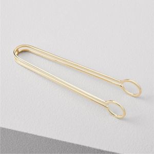 ที่คีบอาหารสแตนเลสสีทองหรูหรา ที่คีบอาหารโลหะแบบมินิมอลสำหรับขนมปัง สลัด เค้ก งานเลี้ยง บุฟเฟ่ต์ ขายส่งจำนวนมาก - Product Image 1