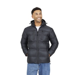Chaqueta Acolchada de Lona para Hombre, Cálida para Invierno 2026, Venta al Por Mayor, Personalizada con Estampado Frontal, Estilo Urbano - Product Image 1