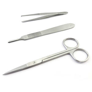 High Quality 22 PCS Medical Grade Stainless Steel Veterinary Surgical Dissecting <b>Kit</b> Minor Training <b>Suture</b> Instrument Carbon Box - Product Image 6