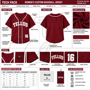 Maillot de baseball de qualité supérieure, couleur personnalisée, service OEM, maillot de baseball uni - Product Image 5