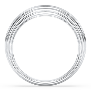 REYES Luxury 925 Sterling Silver Engagement Band <b>Rings</b> Sparkling 14k White Gold Rhodium Plated Fine Jewelry For Women - Product Image 6