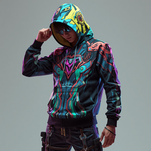 เสื้อฮู้ดดี้แบบยูนิเซ็กซ์ ดีไซน์สั่งทำพิเศษ สำหรับฤดูหนาว ผลิตจากผ้าโพลีเอสเตอร์/ไนลอน ฟลีซ ทรงปกติ สวมใส่สบาย สไตล์สตรีทแวร์ กันน้ำ - Product Image 3