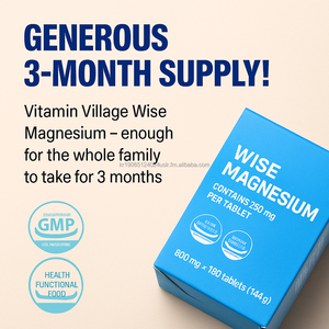 Comprimés de glycinate de magnésium 250mg 90 unités pour la relaxation des crampes musculaires OEM Corée - Product Image 6