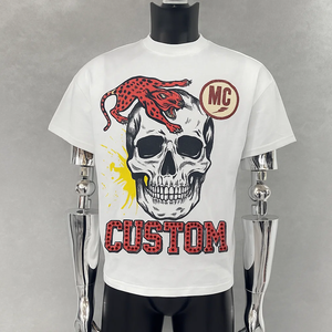 Custom 100% Cotton DTG Print Tee Heavyweight Oversized Boxy <b>Tshirt</b> Dirty Custom Clothing Manufacturers 100% Cotton DTG Print Tee - Product Image 6