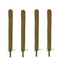 Poteau en coco naturel de 5 pieds (60 pouces) en fibre de coco pour plantes grimpantes