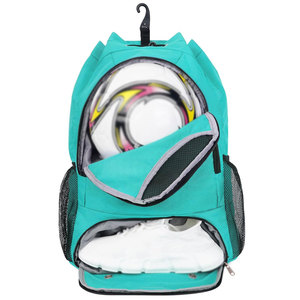 Sac à dos de football à faible MOQ, coutures robustes, matériau durable, multi-compartiments, grande capacité, résistant à l'eau, pour entraînement et pratique - Product Image 1