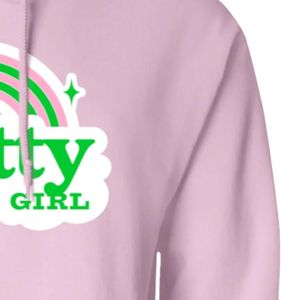 Sudadera con Capucha Rosa con Estampado Gráfico, Sudadera de Felpa Suave de Manga Larga, Top con Capucha Informal, Ropa de Calle a la Moda, Sudadera Cálida para Mujer - Product Image 3