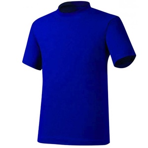 เสื้อยืดคอกลมแขนสั้นสำหรับผู้ชายสำหรับฤดูร้อนสีฟ้า - Product Image 1