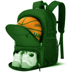 Large Basketball <b>Backpack</b> Sports Gear Bag with Ball Holder and Shoe Compartment Durable Outdoor Training Pack - Product Image 2