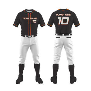 Uniforme de Béisbol Transpirable a Precio Razonable, Ropa Deportiva de Talla Grande, Diseño con Estampado Frontal que Absorbe la Humedad, Antibacteriano - Product Image 1