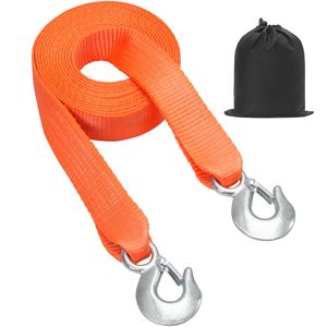 Cinghia di traino per ATV da 2 pollici x 20 piedi con fune di recupero resistente da 17.000 libbre e ganci di sicurezza per camion e veicoli - Product Image 1