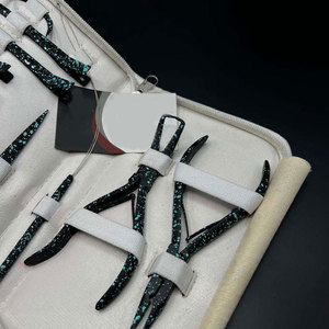 Kit d'outils d'extension de cheveux en acier inoxydable personnalisé, kit d'installation d'extensions de cheveux professionnel pour salon, comprenant des micro-liens - Product Image 6