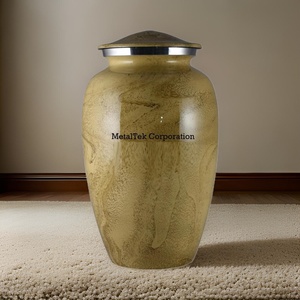 Hot Selling Metal Cremation Urn Aluminium <b>Keepsake</b> <b>for</b> Human Memorial <b>Ashes</b> Wholesale Funeral Decorative Adult Urns Burial Jars - Product Image 3