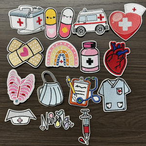 Écusson brodé personnalisé sur mesure pour fabricant, vente en gros, badge brodé personnalisé, thermocollant pour vêtements, écusson brodé avec logo personnalisé - Product Image 3