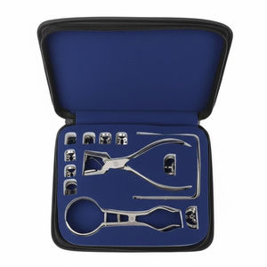 Kit de barrage en caoutchouc, pince perforatrice dentaire, forceps de serrage, instruments d'isolement endodontique en acier inoxydable CE pour dentistes - Product Image 4