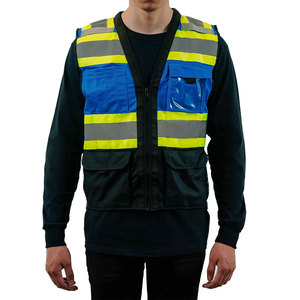 Cheap Price Men Road Safety Vest Custom Logo Breathable Construction Safety Workwear Traffic <b>Worker</b> Vest <b>Jackets</b> - Product Image 5