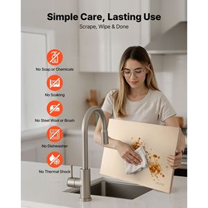 Pietra per Pizza Rettangolare Extra Large 20 X 14 X 0.67 Pollici, Resistente al Calore fino a 1450 Fahrenheit, Utensile per Pizza ad Alta Temperatura - Product Image 5