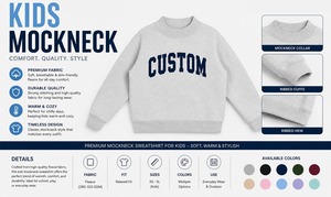 เสื้อสเวตเชิ้ตคอเต่าทรงโอเวอร์ไซส์ สวมใส่สบายสำหรับเด็ก ทรงหลวม คุณภาพสูง เสื้อผ้าเด็กผู้หญิง แฟชั่นใหม่ - Product Image 4