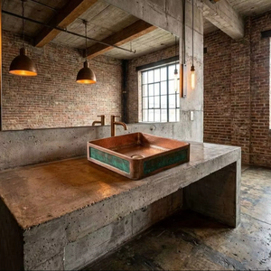 copper sink elegant handmade piece copper <b>basin</b> high quality craftsmanship copper sink intricate artisan work copper <b>basin</b> - Product Image 1