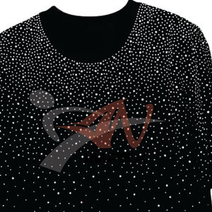 Rhinestone Bling T Shirt Women Men <b>Crystal</b> Diamond Studded Fashion <b>Top</b> Shiny Sparkle Tee Streetwear Party Wear Custom Logo OEM - Product Image 4