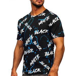 T-shirt en coton tricoté 100 % pour homme, coupe classique, personnalisable (taille, couleur, logo imprimé), style formel, faible MOQ, collection 2025 – Ventes Flash - Product Image 3