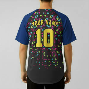 Nouveaux maillots de baseball unisexes en gros, haute qualité, 100 % polyester, manches courtes, étiquette personnalisée, tailles adultes, t-shirt de softball - Product Image 2