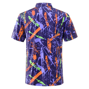 เสื้อโปโลกอล์ฟผู้ชายผ้าฝ้ายโพลีเอสเตอร์ 100% ปักโลโก้พิมพ์ลายตามสั่งขายส่ง - Product Image 2