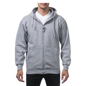 Sweat-shirts à capuche personnalisés pour hommes, à fermeture éclair, surdimensionnés, épaules tombantes, 100% coton, décontractés, tendance, chauds, pour hommes - Product Image 1