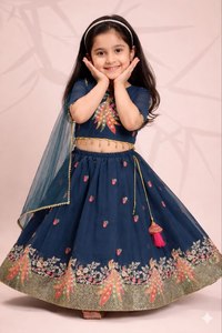 Conjunto de Lehenga Choli de Georgette Premium con Bordado de 3mm y Dupatta de Red, Listo para Usar, Traje de Boda - Product Image 4