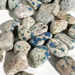 Pierres Roulées Ovales en Turquoise Naturelle, Sculptées en Forme de Cœur, pour la Guérison Feng Shui, l'Énergie des Chakras et le Reiki, Polies, de Haute Qualité, Pierres Aamna - Product Image 3