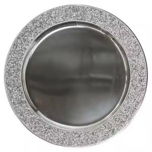 Plato de Servir Moderno de Hierro, Accesorio Premium para Arreglos de Mesa Contemporáneos - Product Image 3