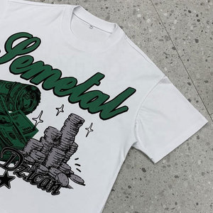 เสื้อยืดคอกลมพิมพ์ลายสำหรับผู้ชายเสื้อแฟชั่นแนวสตรีทเสื้อยืดผ้าฝ้ายลายกราฟิกทันสมัย - Product Image 2