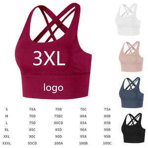 Soutien-gorge de sport antichoc haute performance à dos croisé et froncé, grande taille, idéal pour le yoga – Meilleure vente - Product Image 6