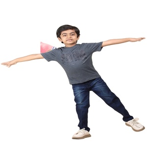 T-shirt Little Gem 100% coton pour garçons à col rond avec différentes méthodes d'impression exportées dans le monde entier - Product Image 1